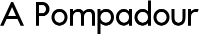 preview image of the A Pompadour font