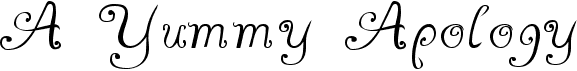 preview image of the A Yummy Apology font