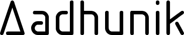 preview image of the Aadhunik font