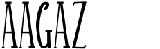 preview image of the Aagaz font