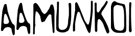 preview image of the Aamunkoi font