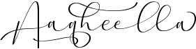 preview image of the Aaqheella font