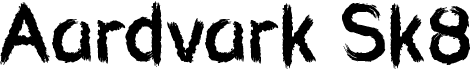 preview image of the Aardvark Sk8 font