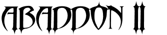 preview image of the Abaddon II font