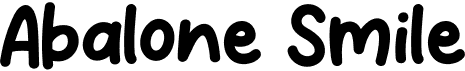 preview image of the Abalone Smile font