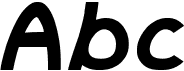preview image of the Abc font