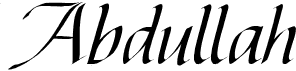 preview image of the Abdullah font
