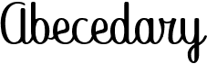 preview image of the Abecedary font