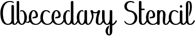 preview image of the Abecedary Stencil font