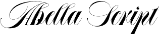 preview image of the Abella Script font