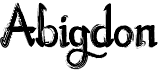 preview image of the Abigdon font