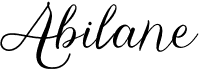 preview image of the Abilane font