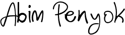preview image of the Abim Penyok font