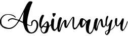 preview image of the Abimanyu font