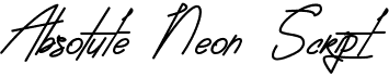 preview image of the Absolute Neon Script font