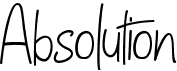 preview image of the Absolution font