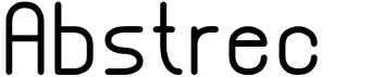 preview image of the Abstrec font TFB font