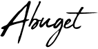 preview image of the Abuget font