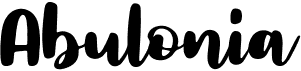preview image of the Abulonia font