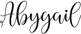 preview image of the Abygail font