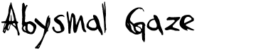 preview image of the Abysmal Gaze font