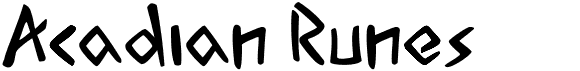 preview image of the Acadian Runes font