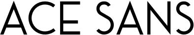 preview image of the Ace Sans font