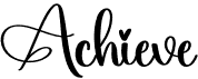 preview image of the Achieve font