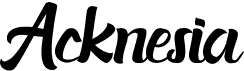 preview image of the Acknesia font