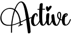 preview image of the Active font