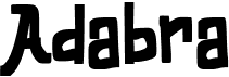 preview image of the Adabra font