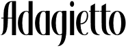 preview image of the Adagietto font