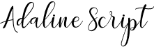 preview image of the Adaline Script font