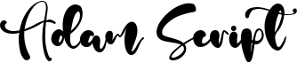 preview image of the Adam Script font