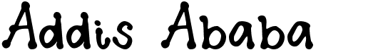 preview image of the Addis Ababa font