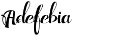 preview image of the Adefebia font