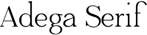 preview image of the Adega Serif font