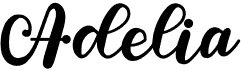 preview image of the Adelia font