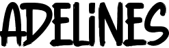 preview image of the Adelines font