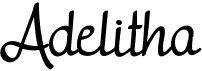 preview image of the Adelitha font