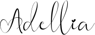 preview image of the Adellia font