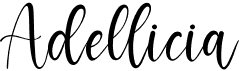 preview image of the Adellicia font