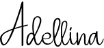 preview image of the Adellina font