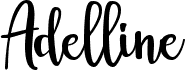 preview image of the Adelline font