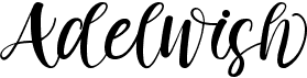 preview image of the Adelwish font