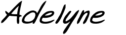 preview image of the Adelyne font
