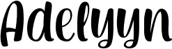 preview image of the Adelyyn font
