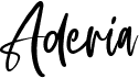 preview image of the Aderia font