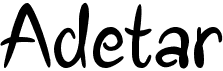 preview image of the Adetar font