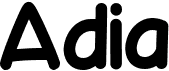 preview image of the Adia font